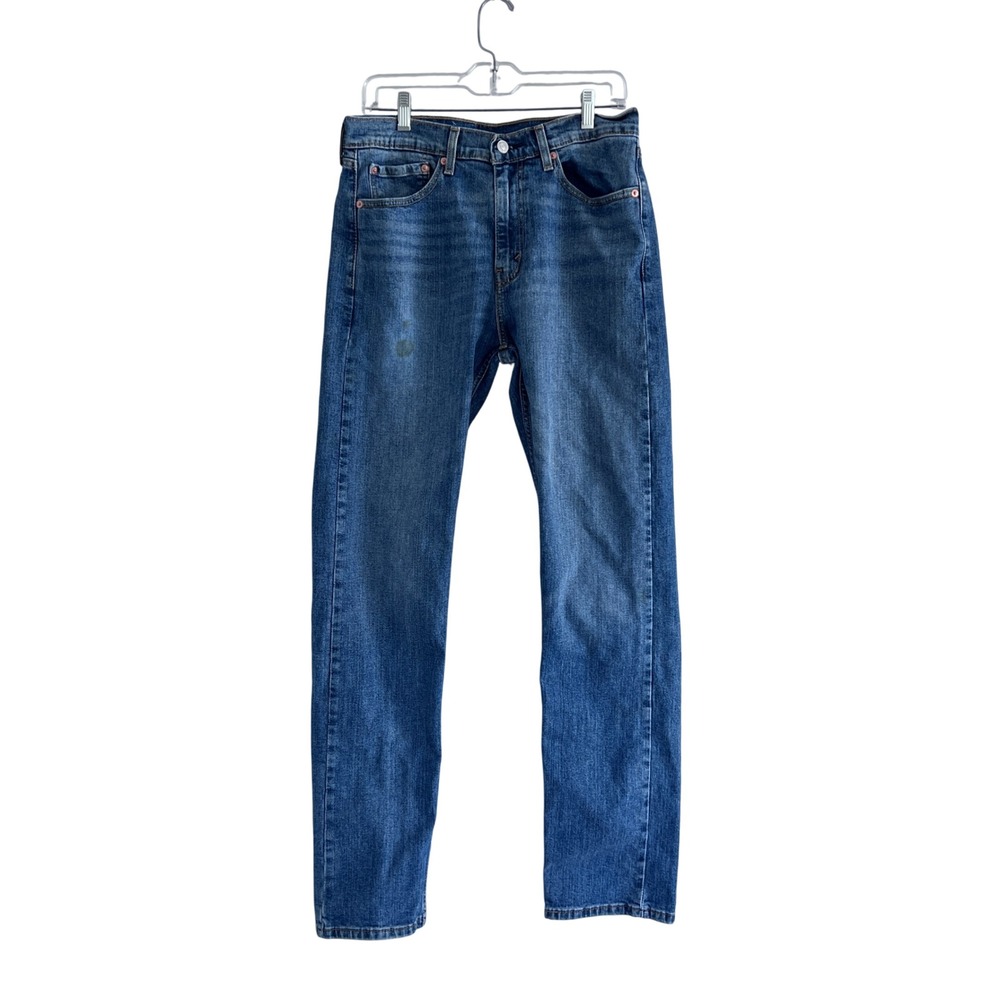 Levis 505 Regular‎ Fit Straight Leg Jeans Mens 32x34 Blue Medium Wash Denim READ